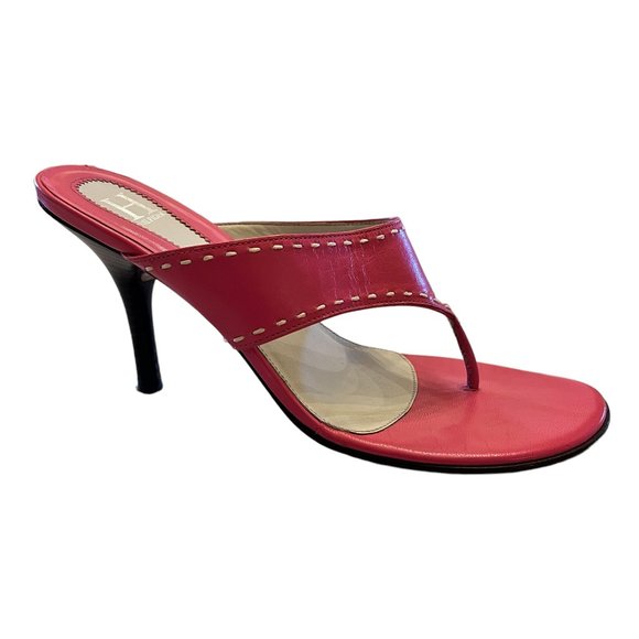 H HILFIGER Shoes - H Hilfiger Pink Leather Heels Size 6.5